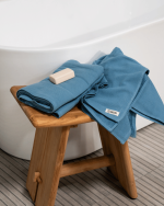 Terra Fringeless XL Bath Bundle – Slate Blue - Image 4