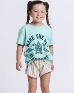 Make The Sea Trash Free Kids Tee – Soft Mint - Image 3