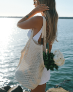 Net Market Bag Taupe - Image 8