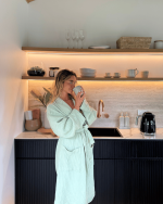 Micro Waffle Robe Sage - Image 8