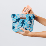 Shark Ripples Zipper Pouch