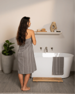 Classic Fringeless XL Bath Bundle – Grey - Image 2