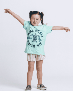 Make The Sea Trash Free Kids Tee – Soft Mint - Image 2
