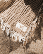 Little Fishies Gauze Receiving Blanket Set – 3 Pack – Natural / Beige / Warm Taupe - Image 8