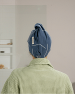 Classic Hair Towel – Navy - Image 5