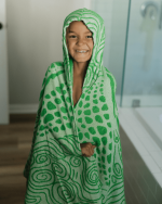 Checker Turtle Hooded Kids Bath Towel - Image 6