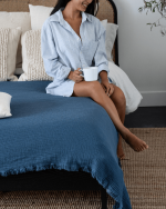 Lara Dark Denim – PARTY BLANKET™ – Queen - Image 3