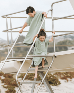 Terra Hooded Poncho Youth  – Sage - Image 7