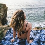 Black Acid Wash Beach Towel- Sand Cloud - Image 5