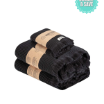 Micro Waffle XL Bath Bundle – Black