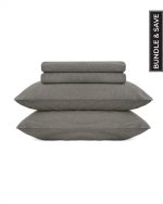 Classic Micro Twill Solid Melange Sheet Set Moss