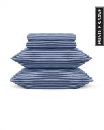 Classic Micro Twill Solid Melange Sheet Set Moss - Image 9
