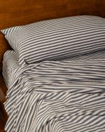 Classic Micro Twill Solid Melange Flat Top Sheet Moss - Image 7