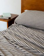 Classic Micro Twill Stripe Melange Pillowcase Set Steel Grey - Image 5