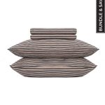 Classic Micro Twill Stripe Melange Sheet Set Steel Grey