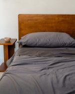 Luxe Sateen Sheet Set Steel Grey - Image 8