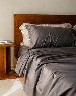 Luxe Sateen Flat Top Sheet Beige - Image 6