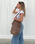 Net Market Bag Taupe - Image 2