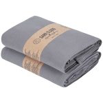 Terra Fringeless XL Bath Bundle – Grey – 2 Pack