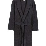 Micro Waffle Robe – Black
