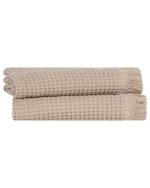 Micro Waffle Hand Bath Bundle – 2 Pack – Sand - Image 2