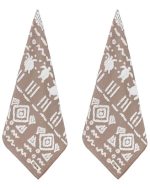 Turtle Mudcloth Hand Bath Bundle – 2 Pack – Taupe - Image 4