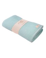 Little Fishies Waffle Blanket – Seafoam - Image 7
