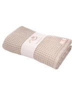 Little Fishies Waffle Blanket – Warm Taupe - Image 7