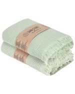 Micro Waffle XL Bath Bundle – 2 Pack – Sage - Image 3