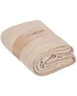 Micro Waffle Shower Curtain – Sand - Image 3