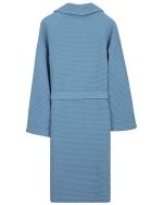 Micro Waffle Robe – Slate Blue - Image 5
