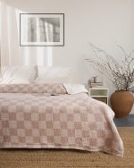 Dreamy Stripe Plush Blanket – Black - Image 8