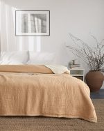 Dreamy Stripe Plush Blanket – Black - Image 10