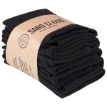 Terra Bath Washcloth Bundle – 6 Pack – Black