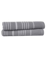 Classic Fringeless Hand Bath Bundle 2 Pack  – Grey - Image 2