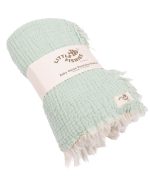 Little Fishies Gauze Receiving Blanket – Beige - Image 15
