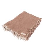 Little Fishies Gauze Receiving Blanket – Warm Taupe - Image 9