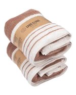 Micro Stripe Bath Bundle – 2 Pack – Warm Taupe