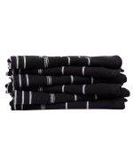 Classic Bath Washcloth Bundle- 6 Pack – Black - Image 2
