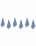 Classic Bath Washcloth Bundle- 6 Pack – Slate Blue - Image 4