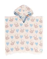 Choo-Choo Train Gauze Hooded Poncho - Image 5