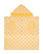 Checker Turtle Hooded Kids Bath Towel