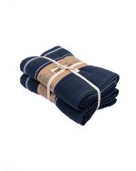 Classic Fringeless XL Bath Bundle 2 Pack – Navy - Image 5
