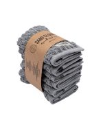 Atom Washcloth Bath Bundle – Black – 6 Pack - Image 11