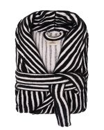 Stripe Dot Robe – Black - Image 2