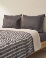 Cozy Texture Plush Blanket – Steel Grey - Image 2