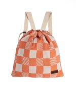 Checker Towel Bag – Coral - Image 2
