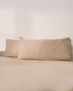Signature Percale Solid Sheet Set Beige - Image 5