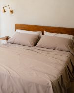 Signature Percale Solid Sheet Set Beige - Image 6