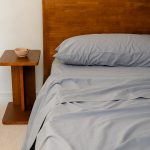 Signature Percale Solid Flat Top Sheet Grey